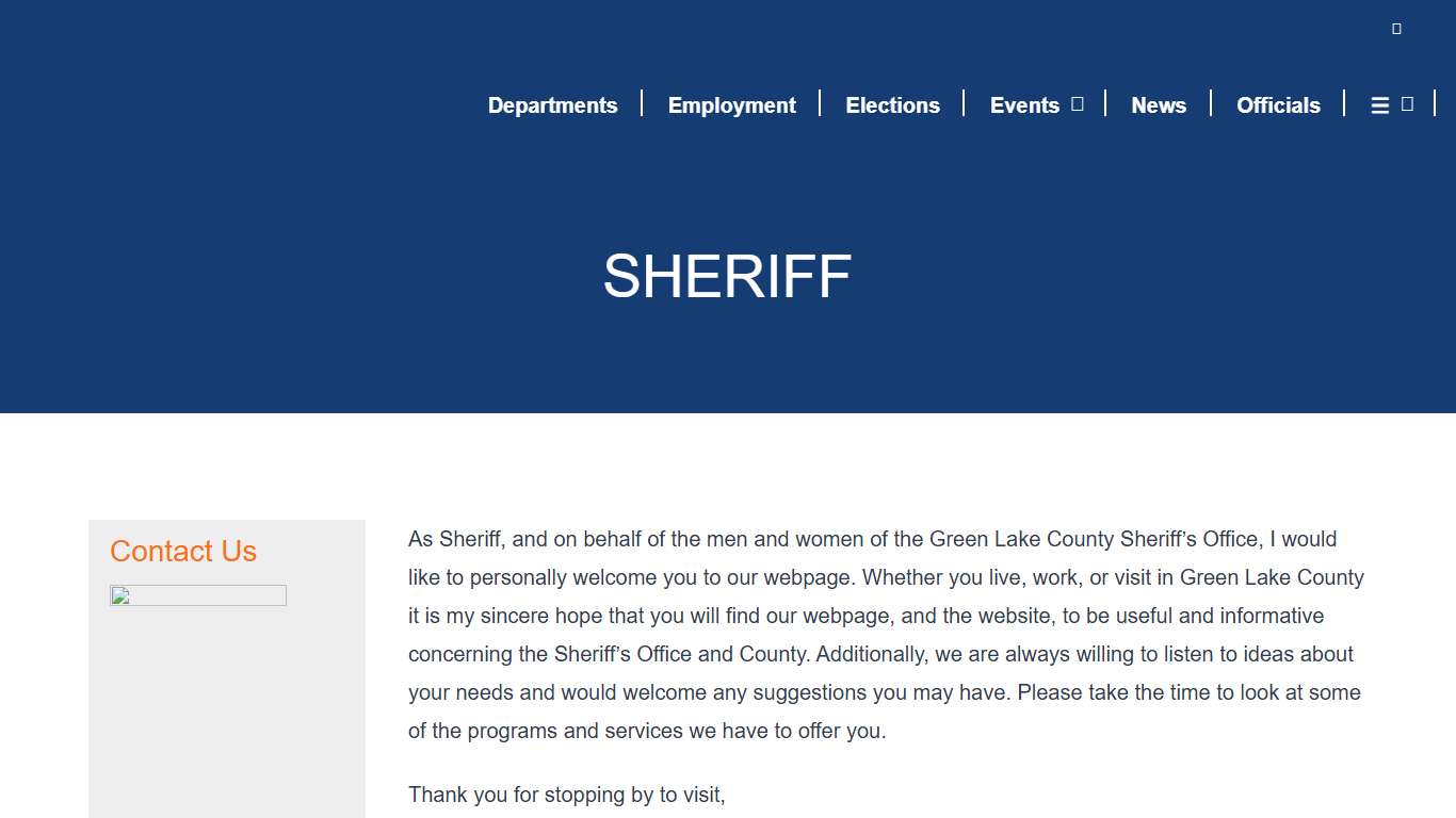 Sheriff - Green Lake County, WI